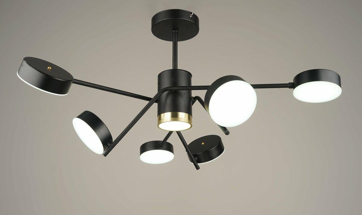 Люстра светодиодная акриловая B N4182/6 84W BK (SP000040665)