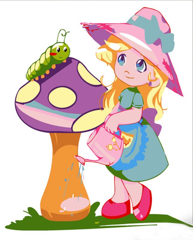 Картина по номерам Strateg Премиум Маленькая помощница 30х30 см (ES148)