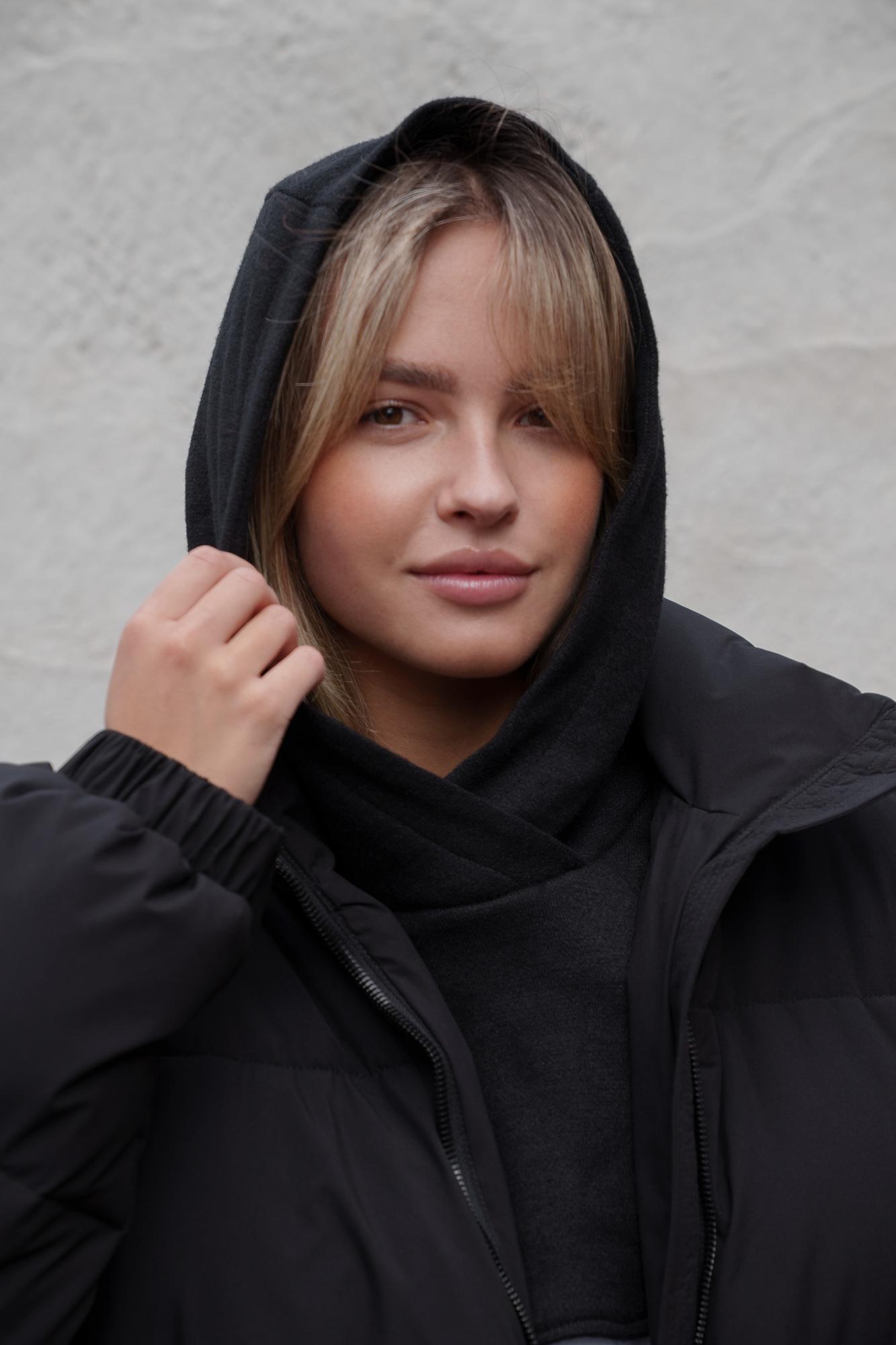 Шапка-капюшон Without Brand Mathilda Black (8055927) Шапка-капюшон Without Brand Mathilda Black (8055927)