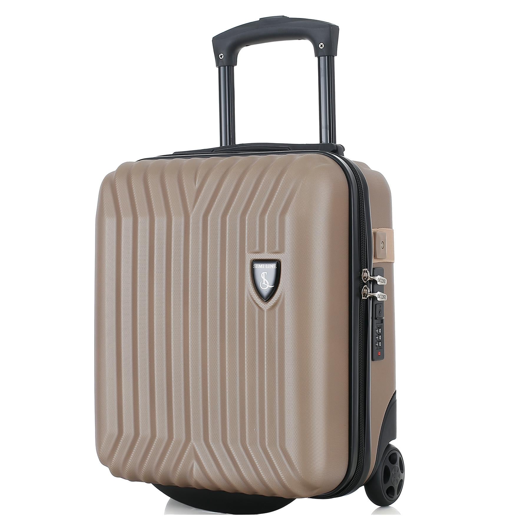Чемодан миниатюрный SEMI LINE T5985-2 ABS-пластик 16 дюймов 21 л для ручной клади Шампань