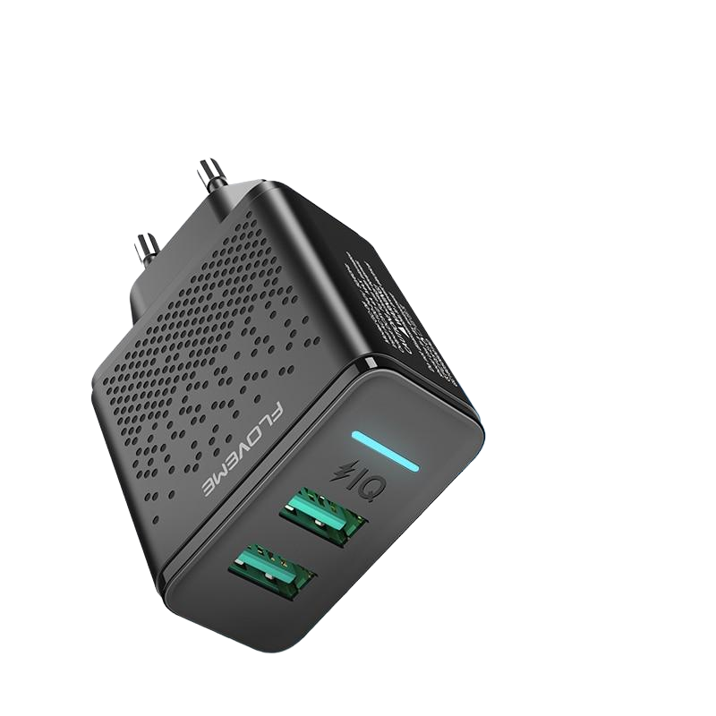 Сетевое зарядное устройство для Floveme Qi 2 USB 2,4A С16508 Черный Сетевое зарядное устройство для Floveme Qi 2 USB 2,4A С16508 Черный