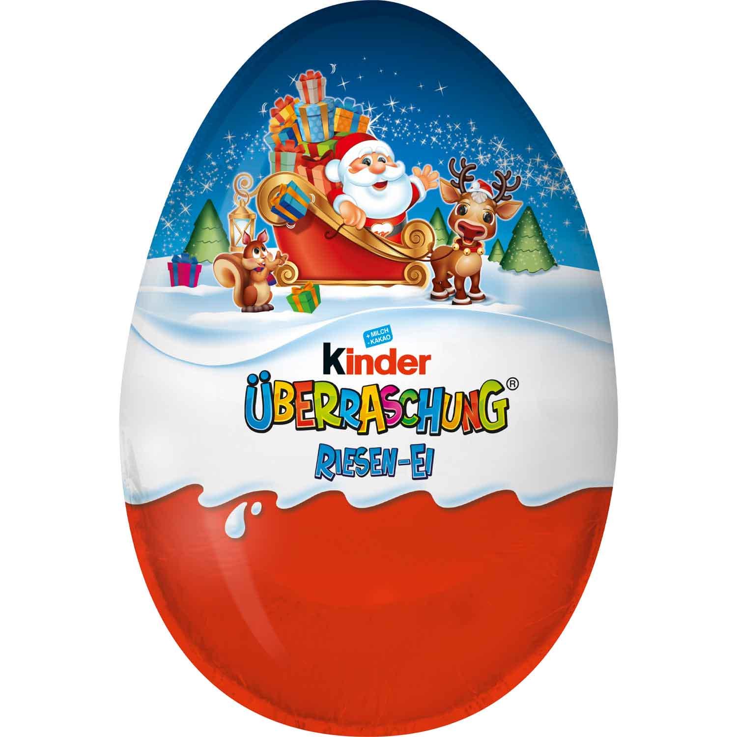 Шоколадное яйцо Kinder XXL Überraschung Riesen Classic-Ei 220 г (21695826)