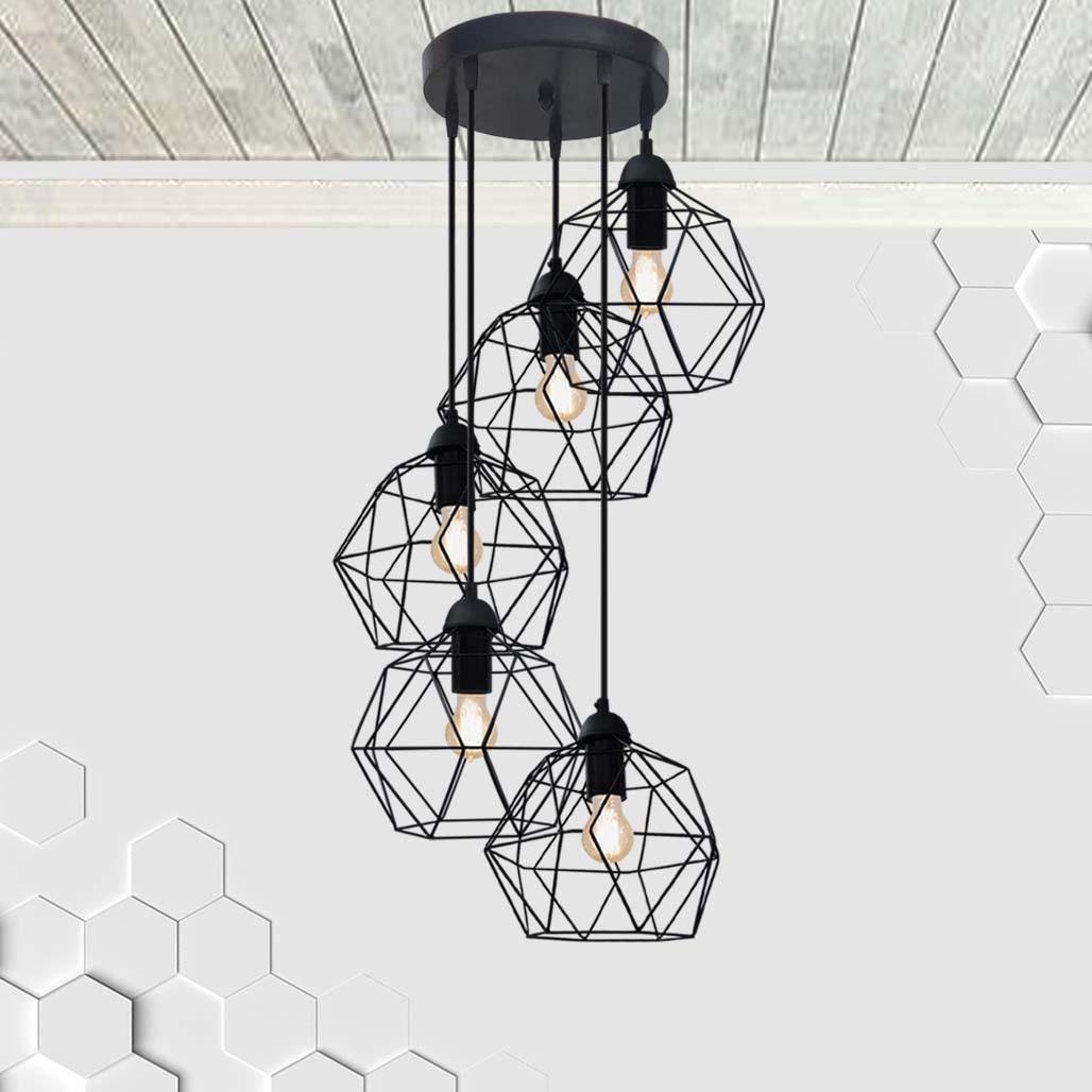 Люстра Levistella Anthill-5G Black