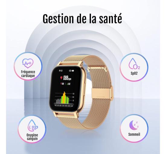 Смарт-часы Lige Celestia с тонометром и двумя ремешками - фото 5