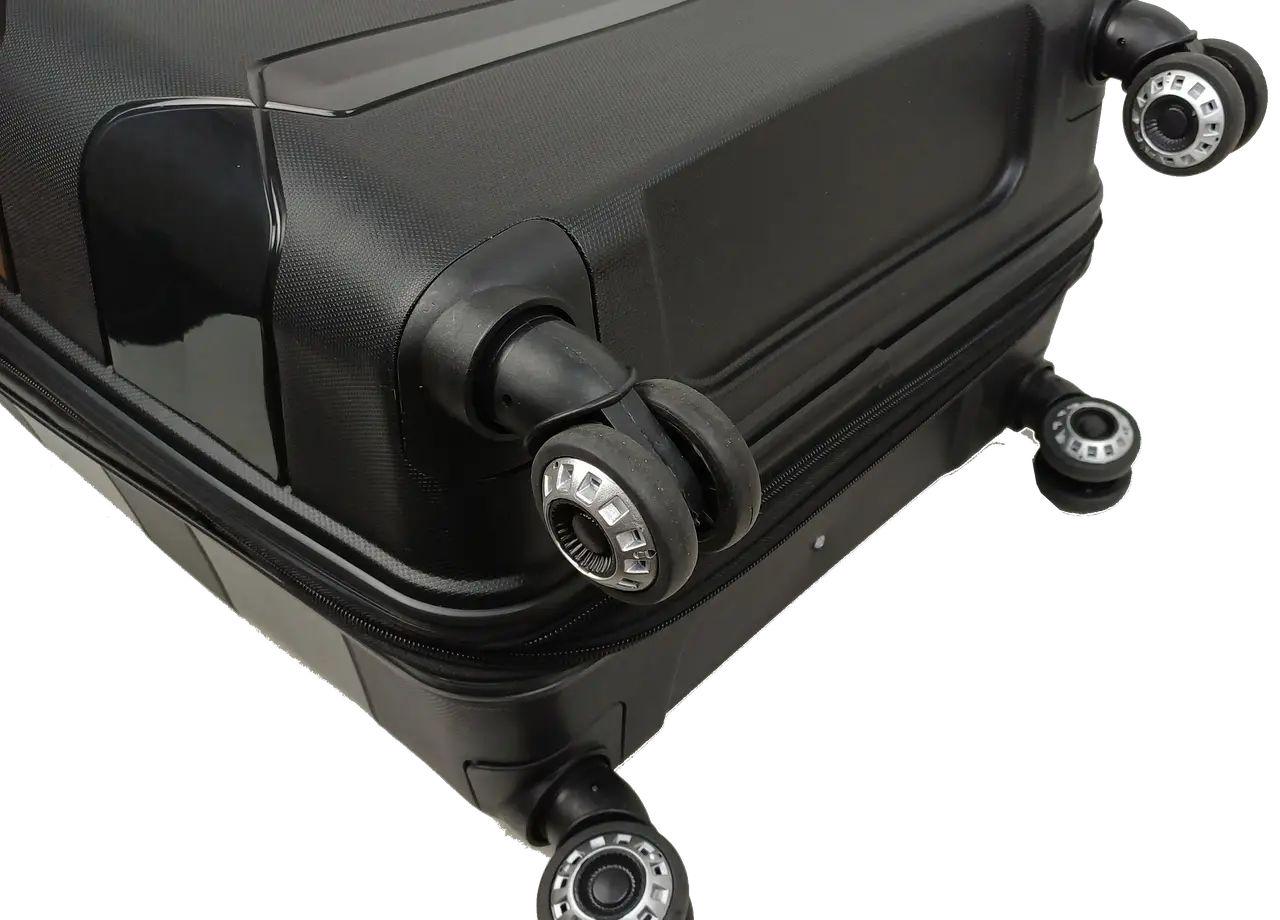 Валіза пластикова Reymond середня 80 л Чорний (S9010221) - фото 6