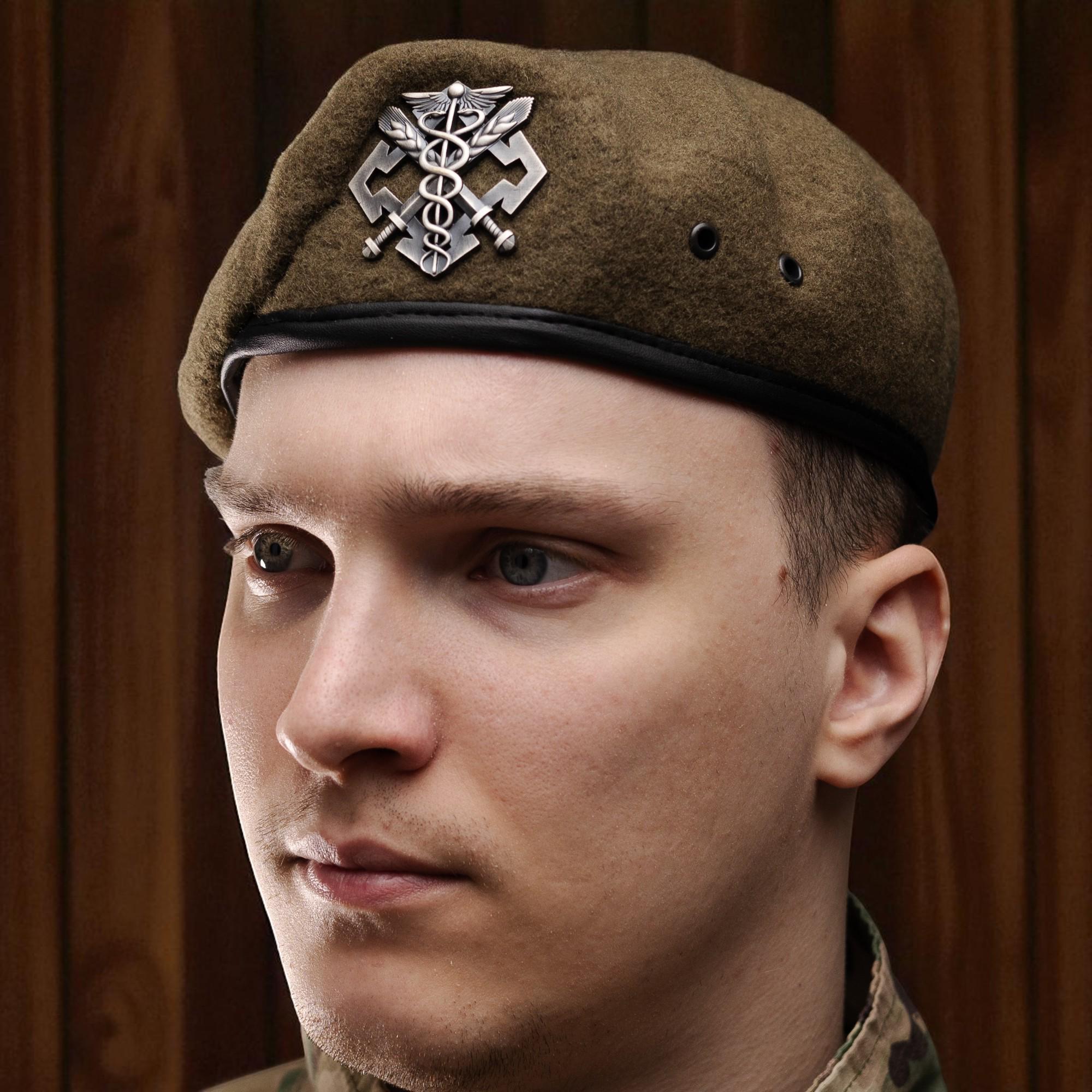 Берет Силы логистики Вооруженных Сил Украины XXL/61-62 см Степ (29052600) - фото 7 Берет Силы логистики Вооруженных Сил Украины XXL/61-62 см Степ (29052600) - фото 7