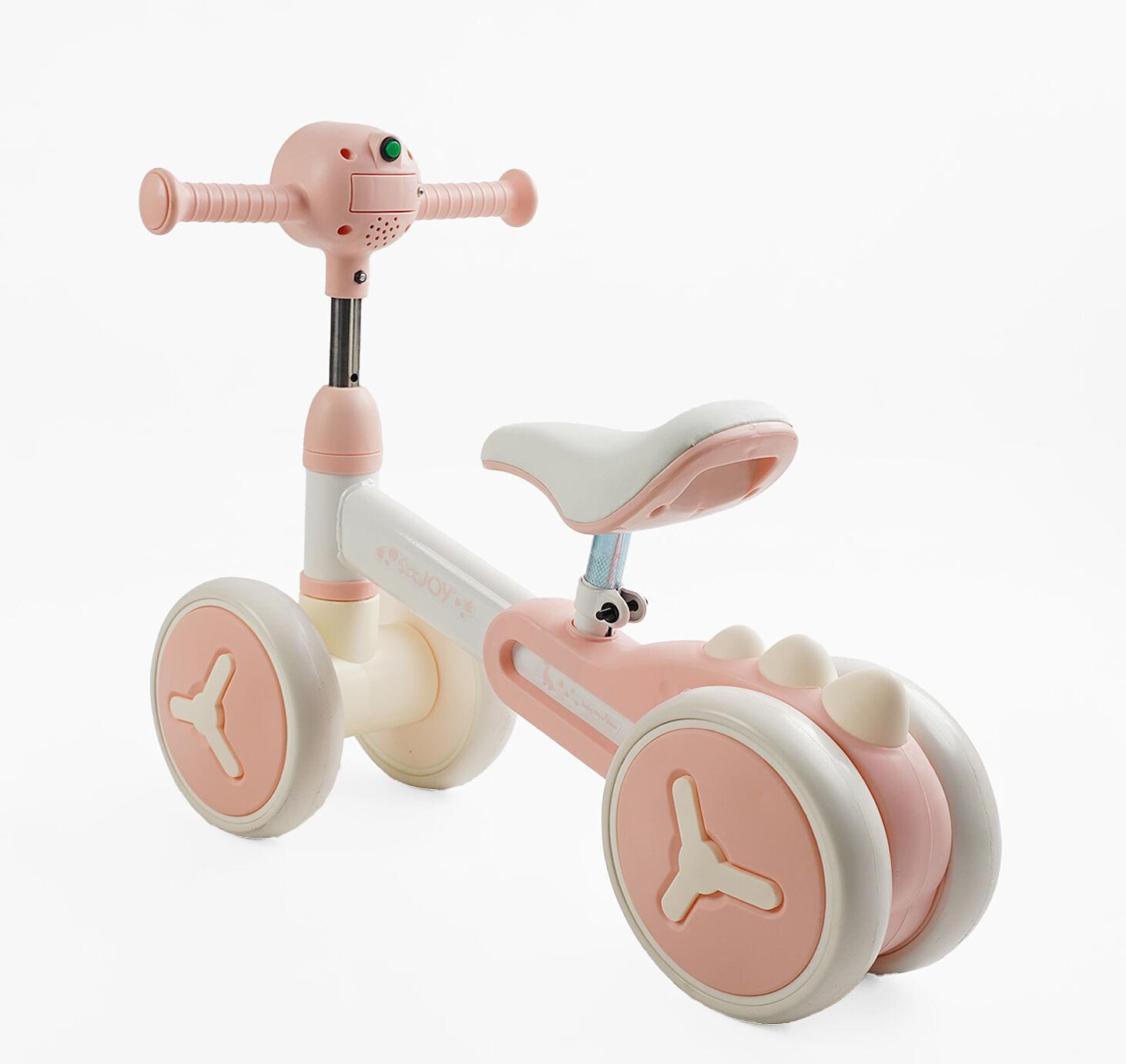 Биговел-толокарь Joy украинская музыка/подсветка Розовый (J-16158) - фото 2