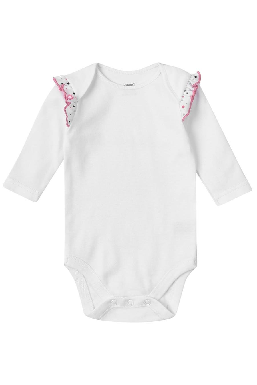 Боди KRAKO 74-80 см в горошек Белый (77306)