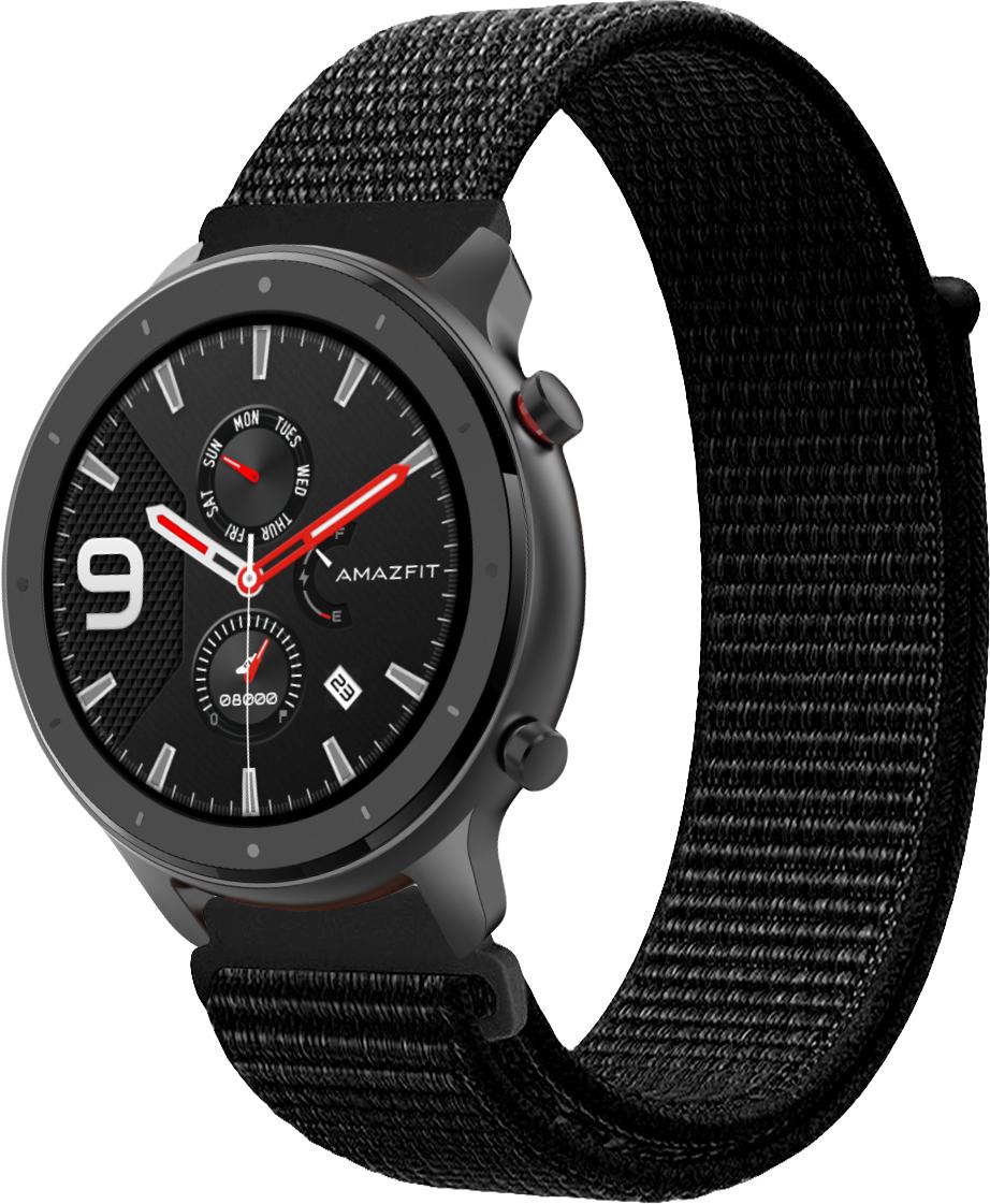 Ремінець нейлоновий Sport Loop для Amazfit GTR 47 мм Black (16395-2B) Ремінець нейлоновий Sport Loop для Amazfit GTR 47 мм Black (16395-2B)