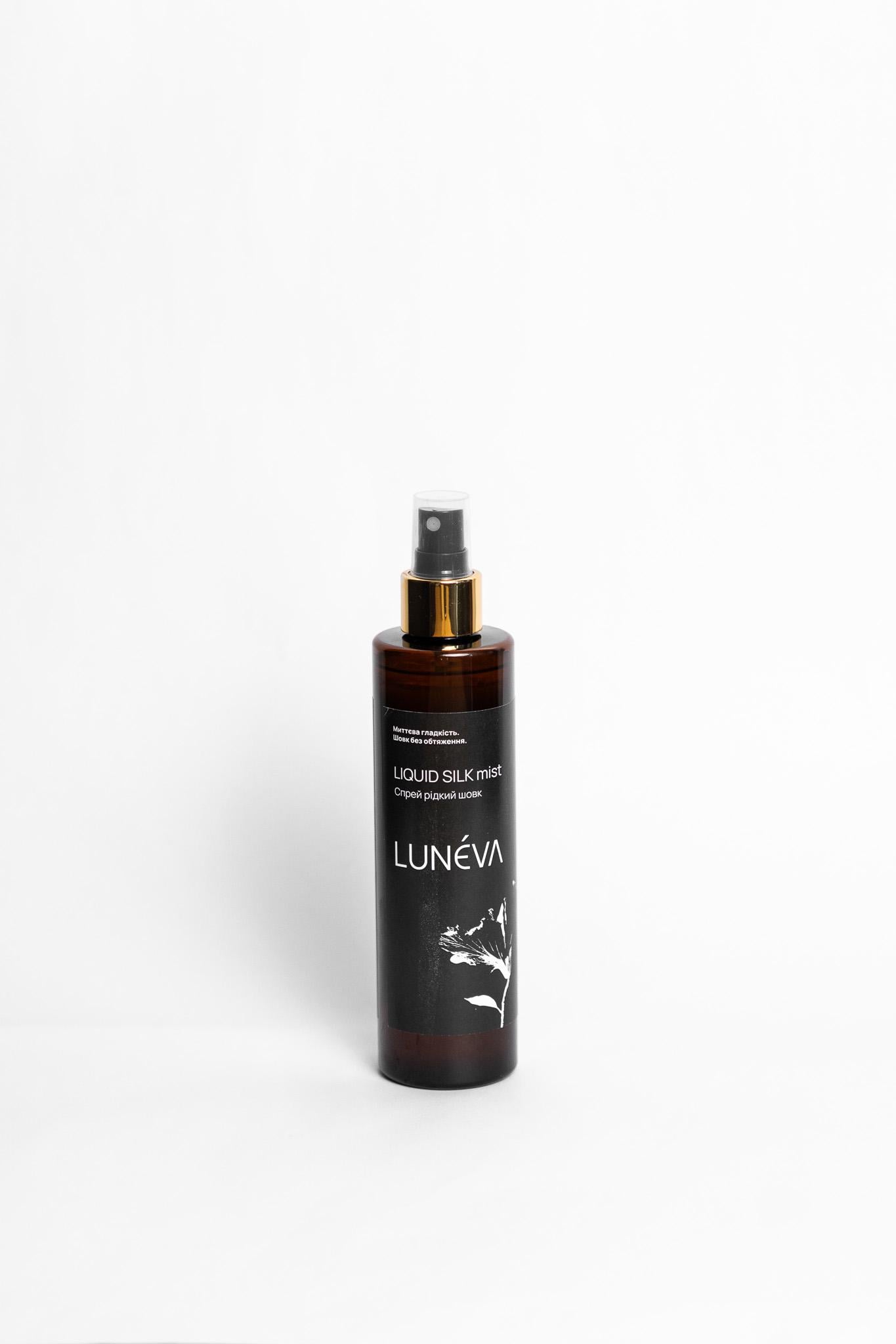 Спрей фінішний гідрофобний з термозахистом LUNÉVA LIQUID SILK mist рідкий шовк незмивний