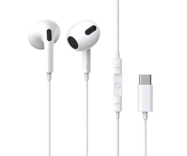 Навушники дротові BASEUS Encok C17 Type-C 1,1 м White