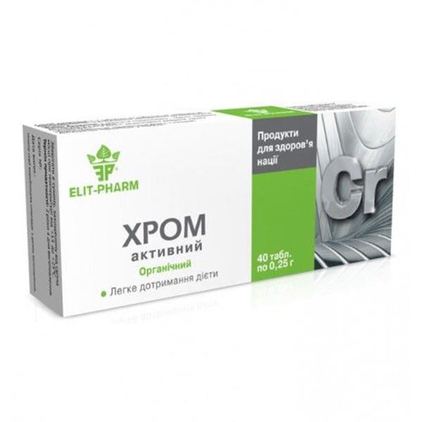 Микроэлемент Elit-Pharm Хром активный 40 табл. (000025393)