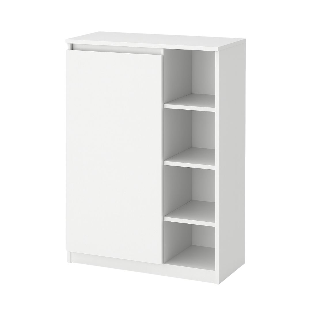 Тумба MEBEX 60х40х100 см Білий (VS4D600WH) - фото 2 Тумба MEBEX 60х40х100 см Білий (VS4D600WH) - фото 2