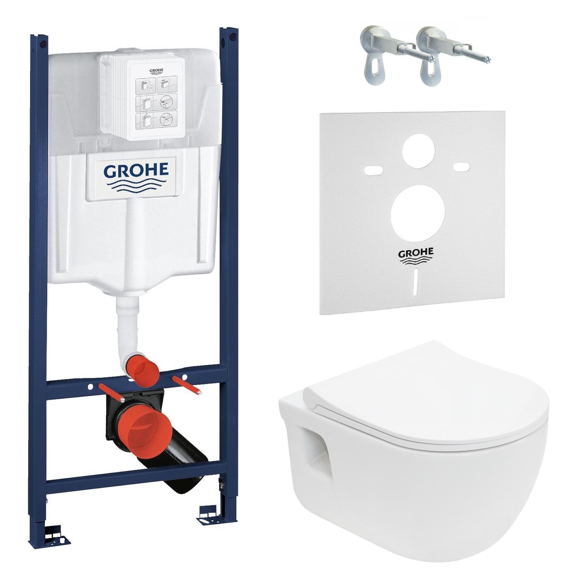 Комплект инсталляции Grohe Rapid SL 13-64-267+3884000G с унитазом (98860)