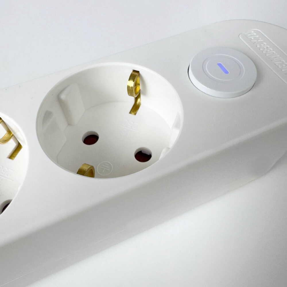 Подовжувач тримісний АСКО-УКРЕМ Ornat побутовий з з/к USB Type-C 2 м Білий (ECO019001001) - фото 8 Подовжувач тримісний АСКО-УКРЕМ Ornat побутовий з з/к USB Type-C 2 м Білий (ECO019001001) - фото 8