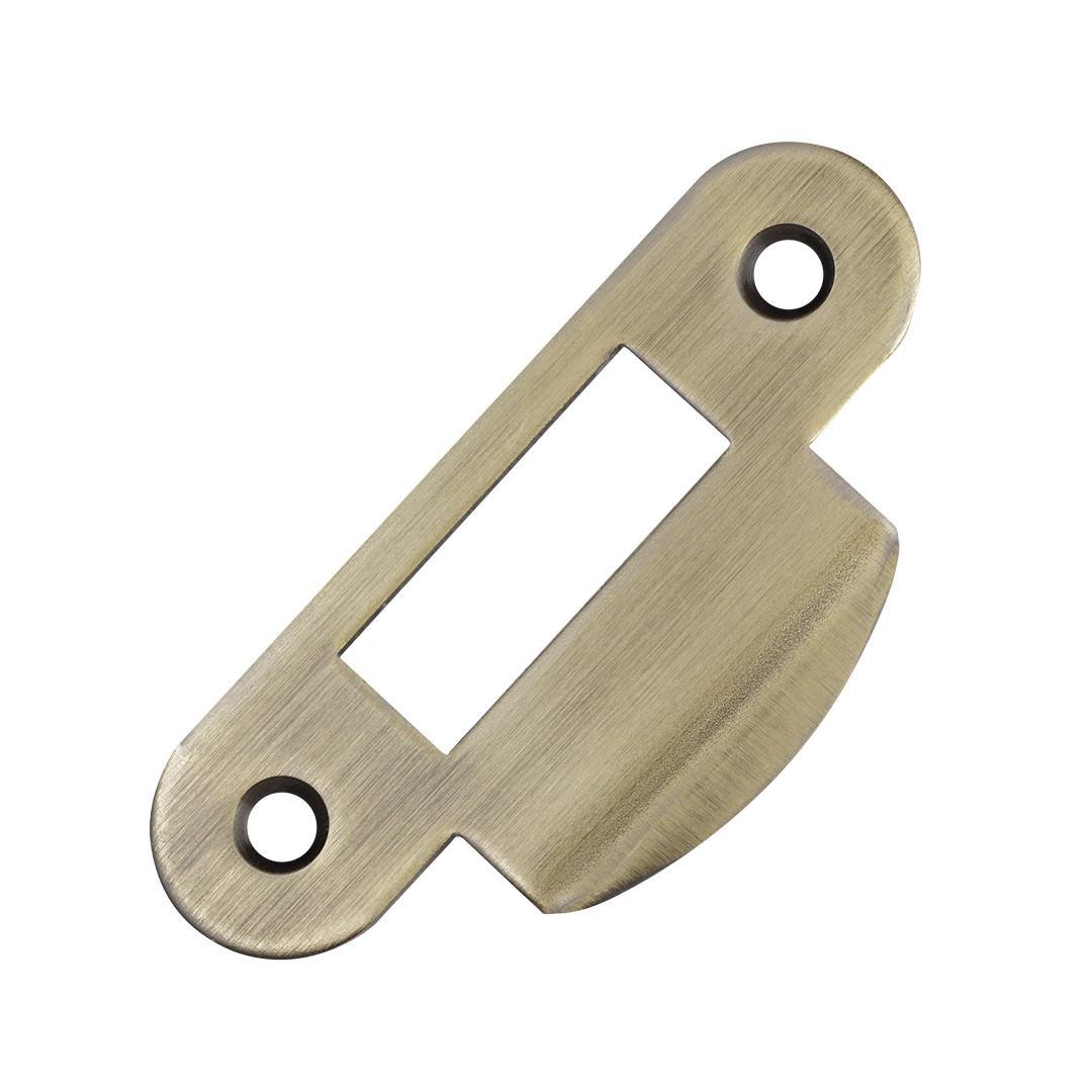 Ответная планка для замка AGB Mediana/Centro с загнутым отбойником Бронза античная (B01000.13.12)