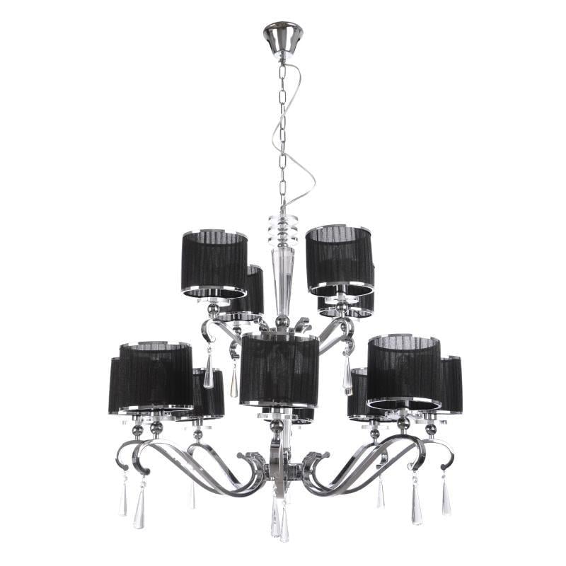 Люстра подвесная классическая Brille BCL-310S/12 с абажуром