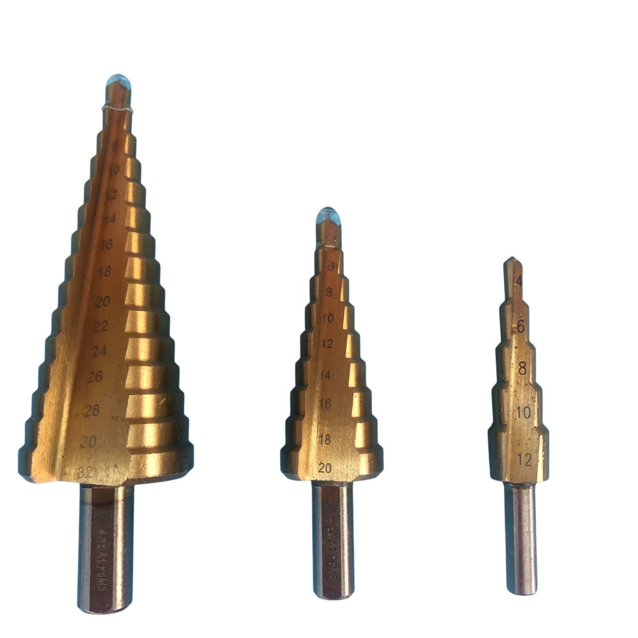 Набір східчастих свердел по металу 3 шт. (29818631)