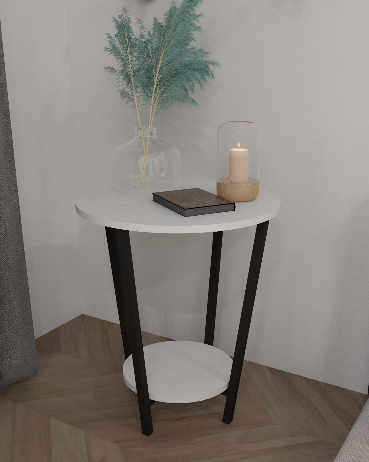 Журнальный столик EcoLoft Масло DSP-1259-7 в стиле лофт Белый (30600462)