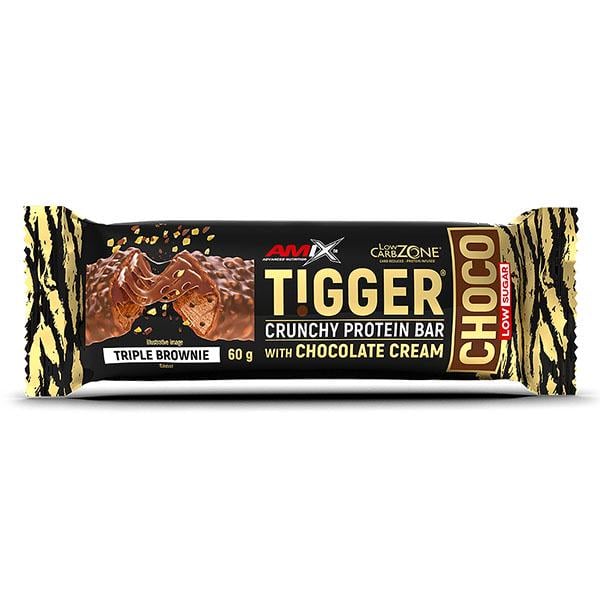 Батончик протеїновий Amix Nutrition Tigger Choco Crunchy Protein Bar Triple Brownie 20х60 г (000026233)