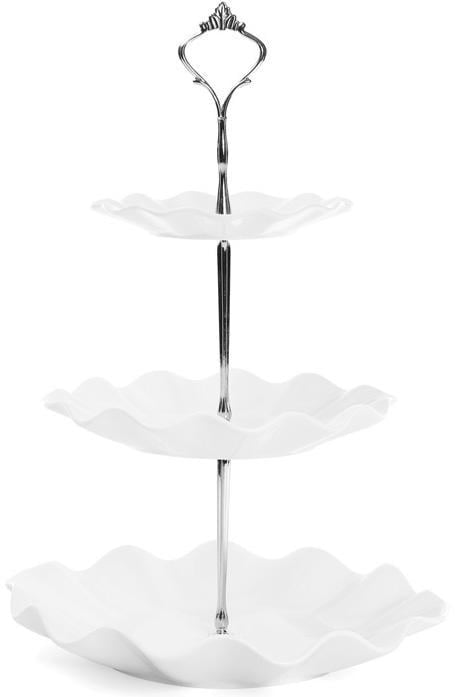 Блюдо фуршетна стійка City Хвиля 3 яруси Ø 15/Ø 20/Ø 25 смх36 см (32313889) - фото 1 Блюдо фуршетна стійка City Хвиля 3 яруси Ø 15/Ø 20/Ø 25 смх36 см (32313889) - фото 1