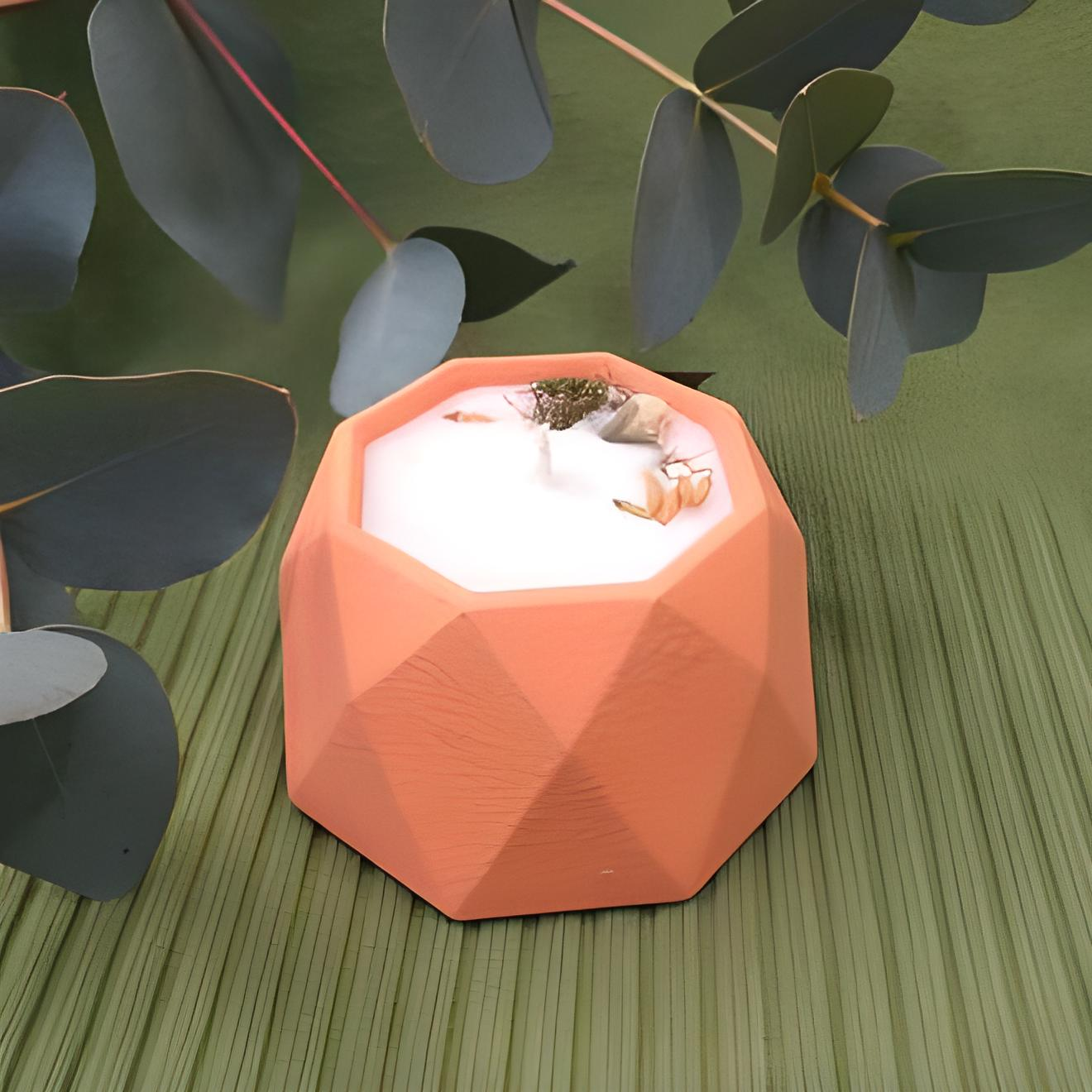 Свеча натуральная HandMade Розовый персик (144-90)