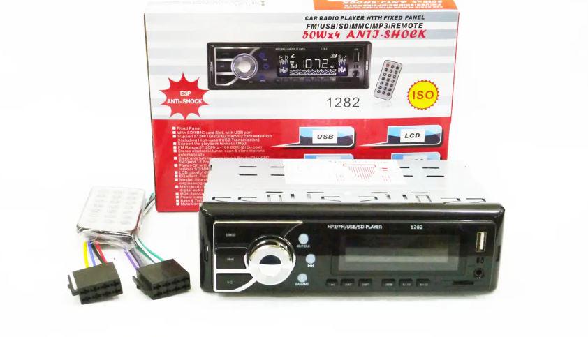 Автомагнитола 1DIN 1282 ISO MP3/FM/USB/microSD карта (17446) - фото 3