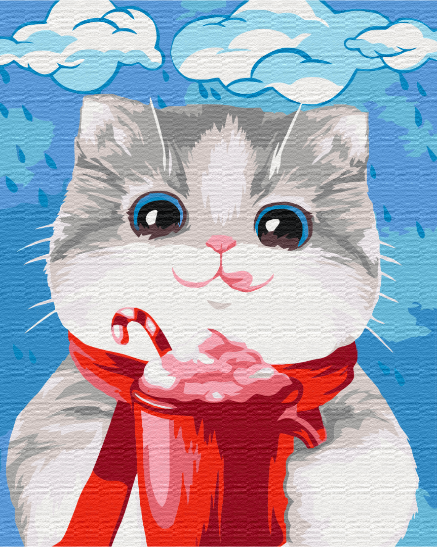 Картина по номерам Brushme BS51623 Смаколик для котика 40х50 см (1752864964)