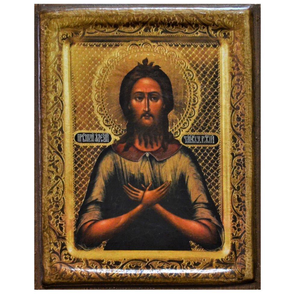 Икона Преподобный Алексей (112-0012м)