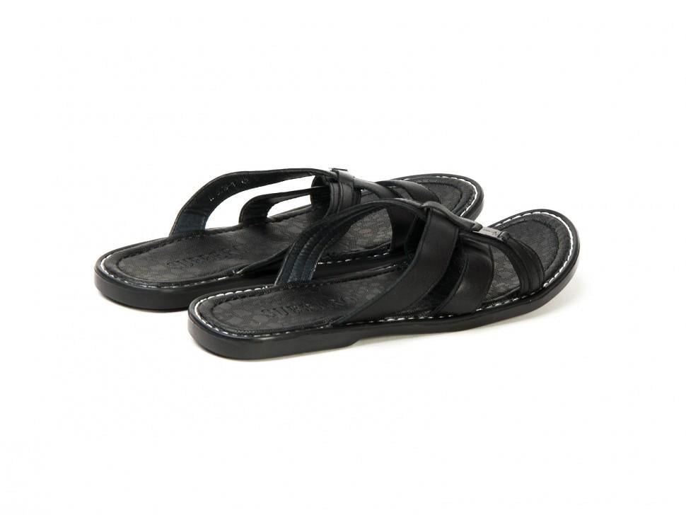Шлепанцы мужские Subbero 7142295 натуральная кожа р. 40 Черный (12218) - фото 3 Шлепанцы мужские Subbero 7142295 натуральная кожа р. 40 Черный (12218) - фото 3