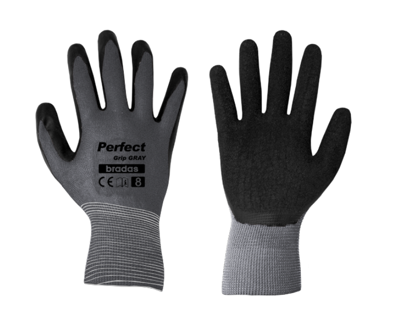 Перчатки защитные perfect grip латекс р.9 Gray (RWPGGY9)
