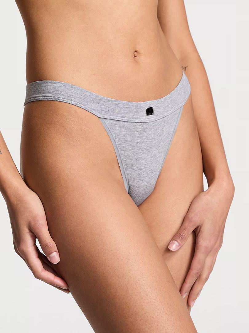 Трусики женские Victoria's Secret Tanga Hardware Patch L Серый (2618168674)