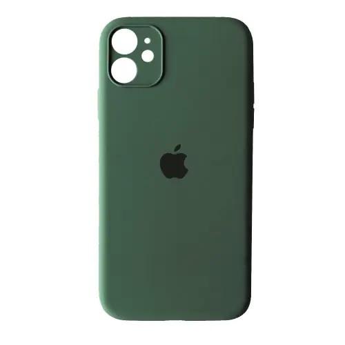 Силиконовый Чехол Накладка Закрытая Камера Silicone Case Full Camera Для iPhone 12 Pine Green Силиконовый Чехол Накладка Закрытая Камера Silicone Case Full Camera Для iPhone 12 Pine Green