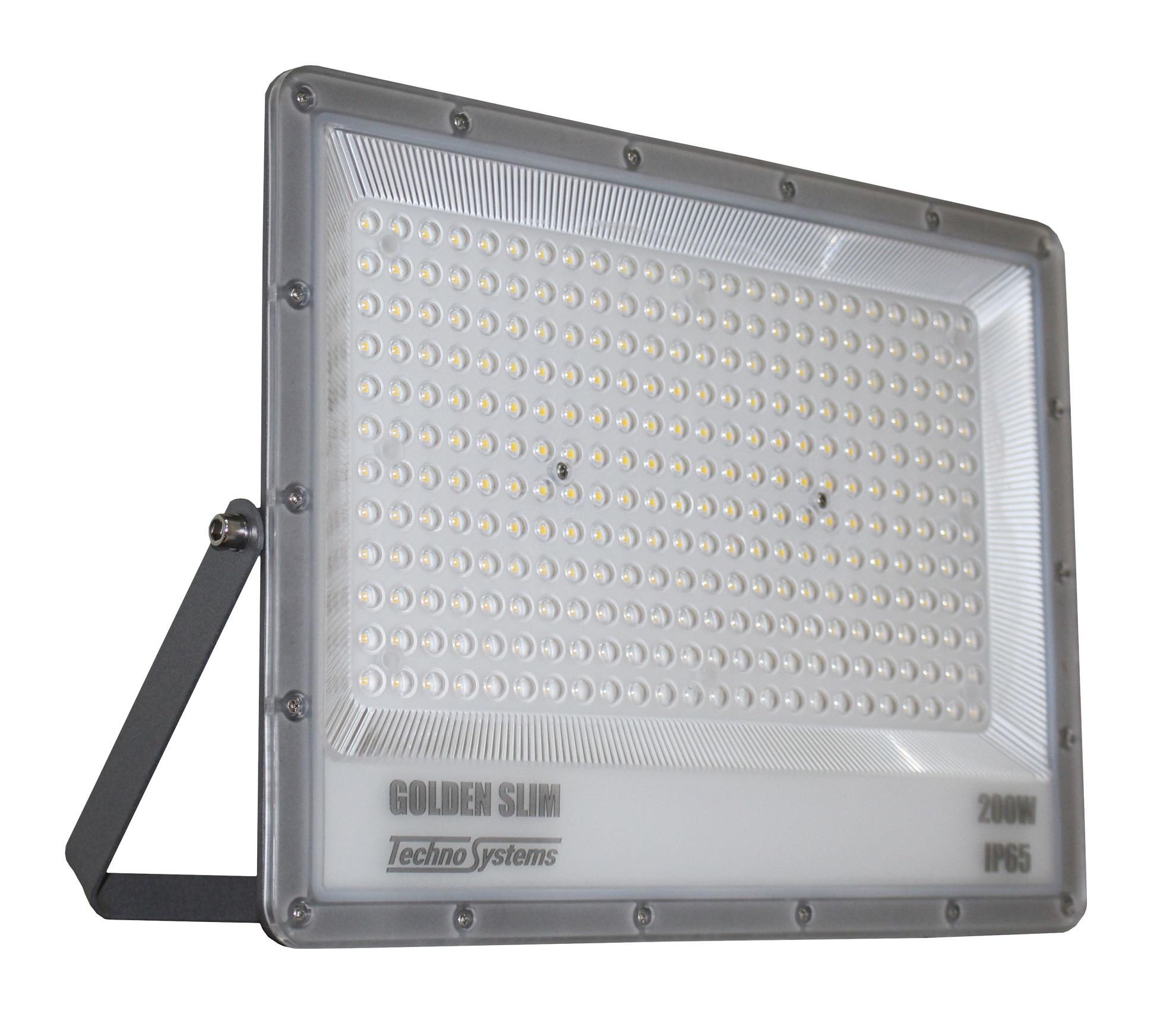 Прожектор LED TechnoSystems GOLDEN Slim 200W 220V 22000Lm 4000K IP65 (TNSy5001197)