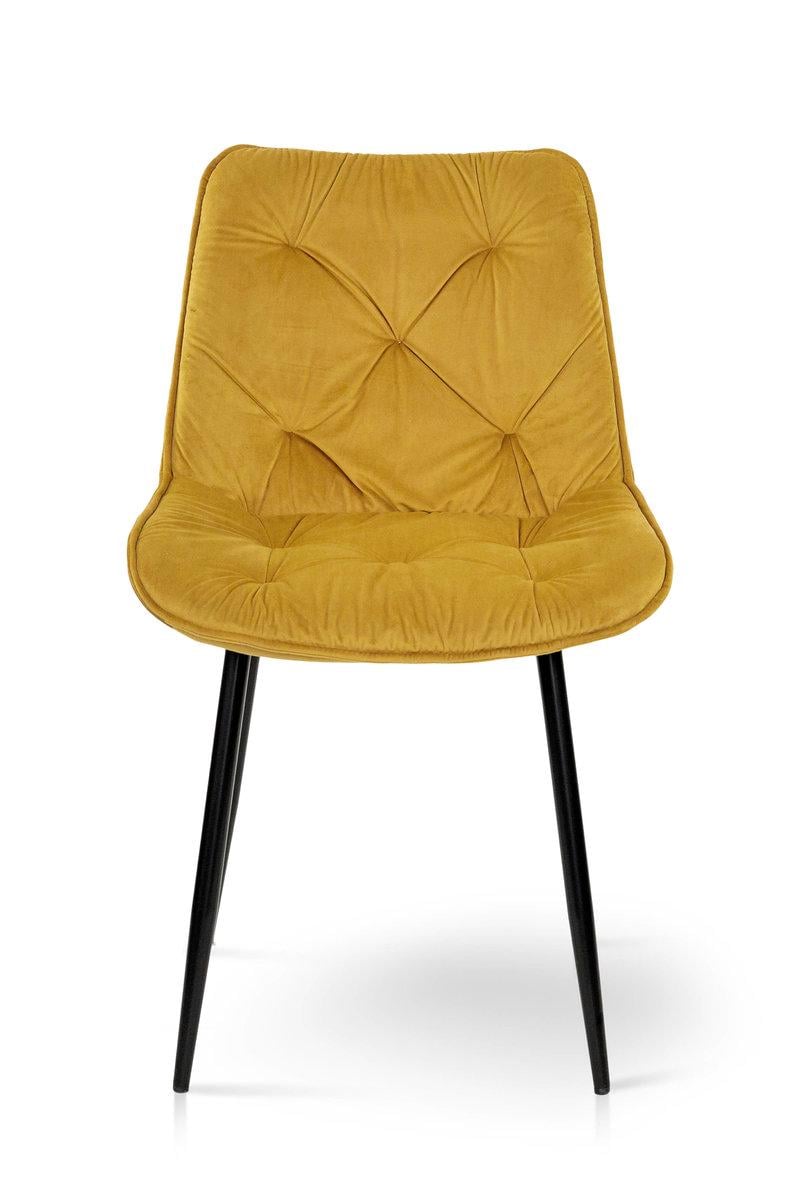 Стілець кухонний Мікс Меблі Прадо Білий/Велюр/Карі - фото 3 Стілець кухонний Мікс Меблі Прадо Білий/Велюр/Карі - фото 3