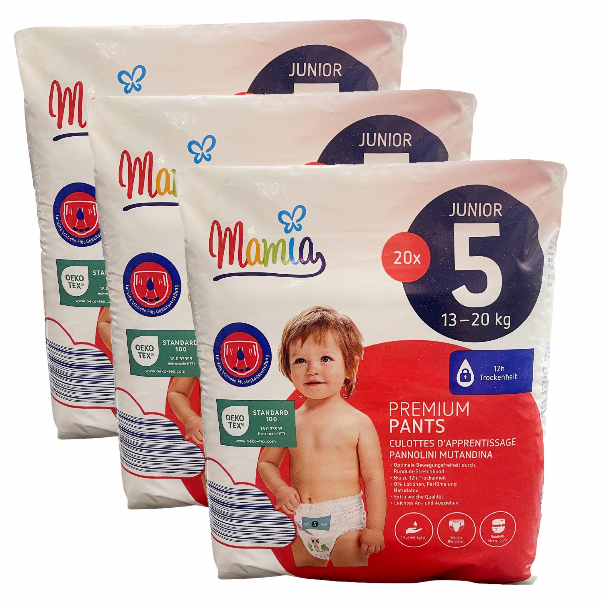 Подгузники-трусики Mamia Premium Junior 5 13-20 кг 60 шт. (67eb9b844206d32c943572be)