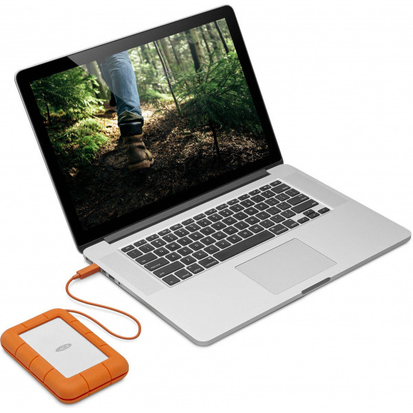 Жесткий диск LaCie Thunderbolt/USB-C 4TB Rugged Orange (STFS4000800) - фото 6