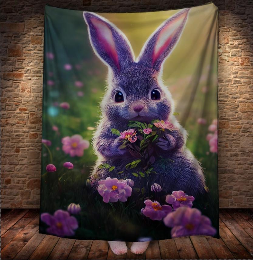 Плед с 3D принтом 57 Кролик в зимнем сказочном лесу 150х200 см (epi_1869) Плед с 3D принтом 57 Кролик в зимнем сказочном лесу 150х200 см (epi_1869)