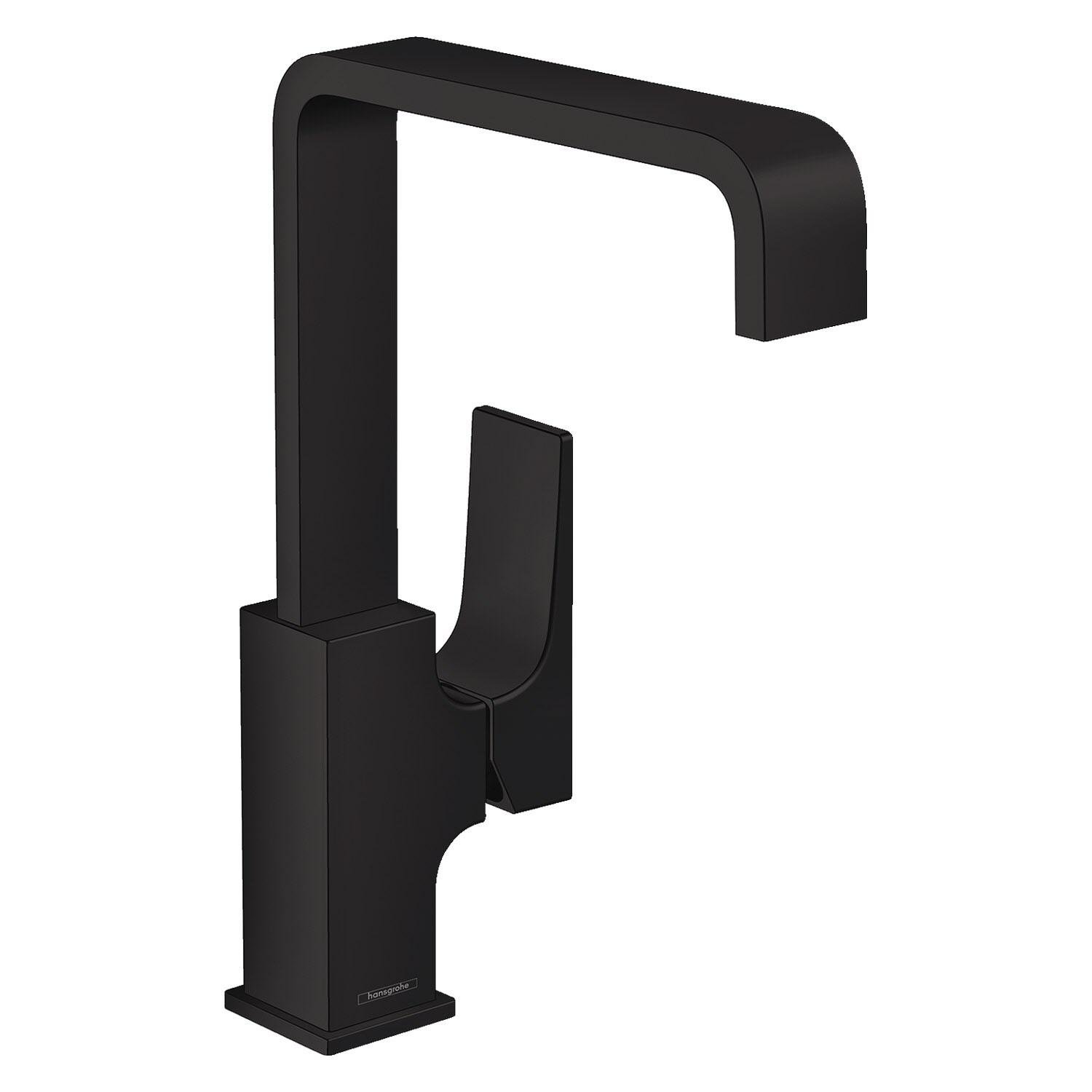 Змішувач для умивальника Hansgrohe Metropol 32511670 одноважільний Чорний (77040)