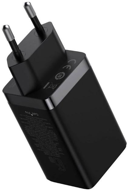 Пристрій зарядний мережевий Baseus 65W GaN5 Pro Fast Charger CCGP120201 USB + 2USB-C Black - фото 4 Пристрій зарядний мережевий Baseus 65W GaN5 Pro Fast Charger CCGP120201 USB + 2USB-C Black - фото 4