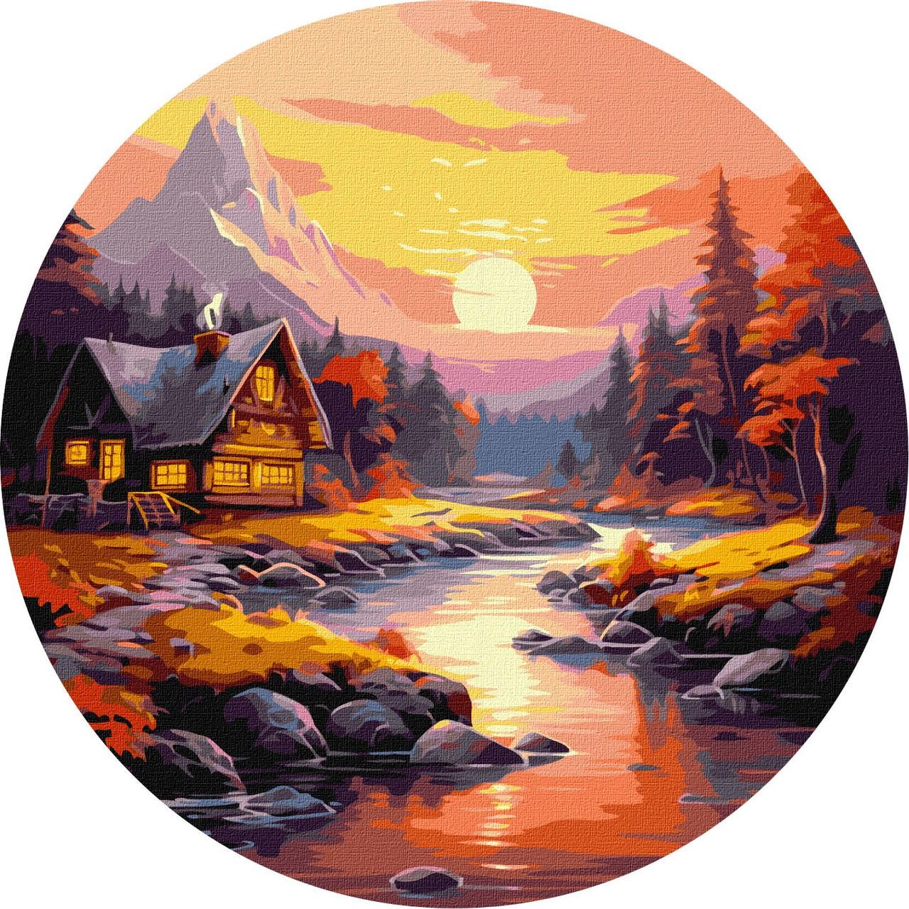 Набор для росписи по номерам Горная панорама d 39 см (KHO-R1020)