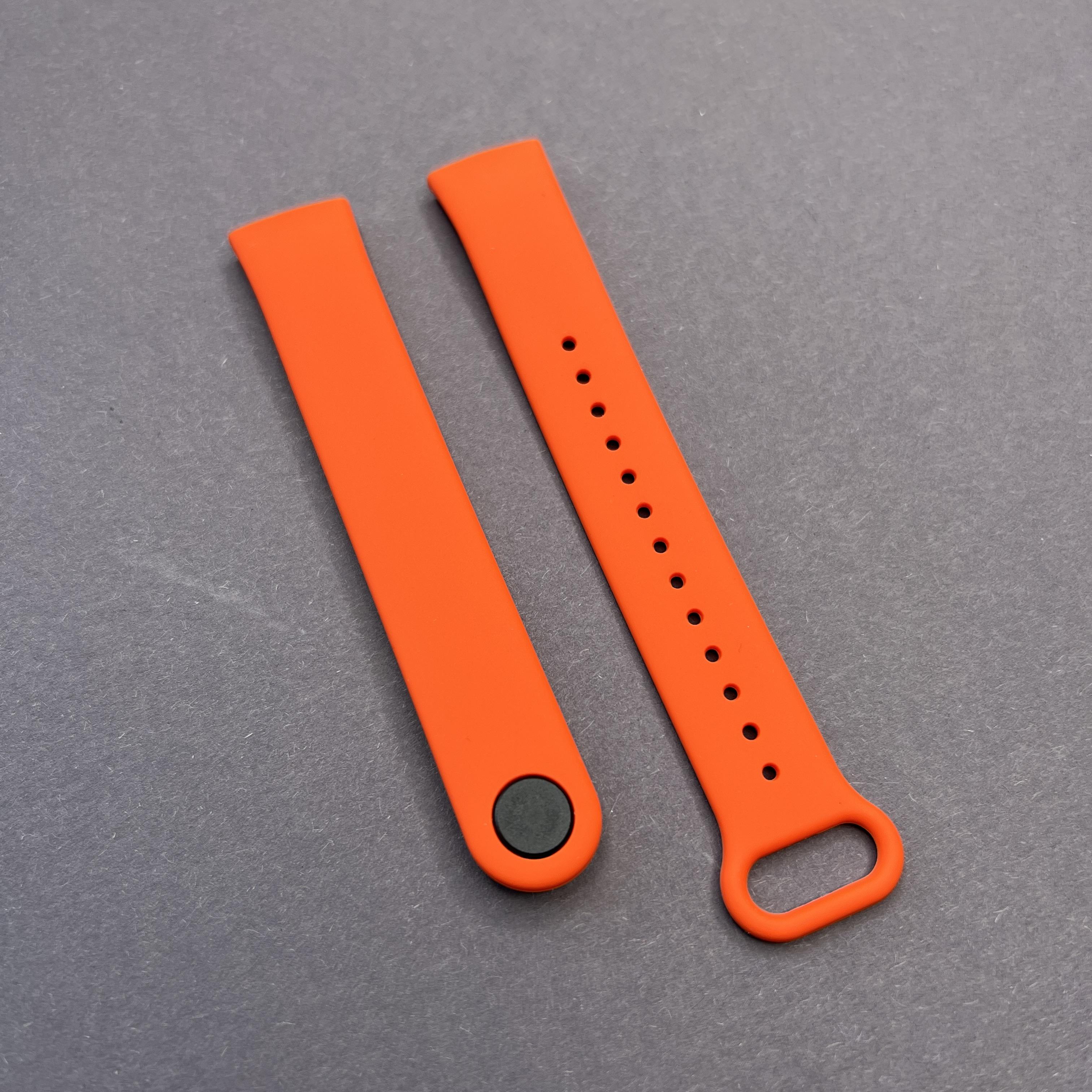 Ремінець силіконовий для Xiaomi Redmi Smart Band Pro однотонний Помаранчевий