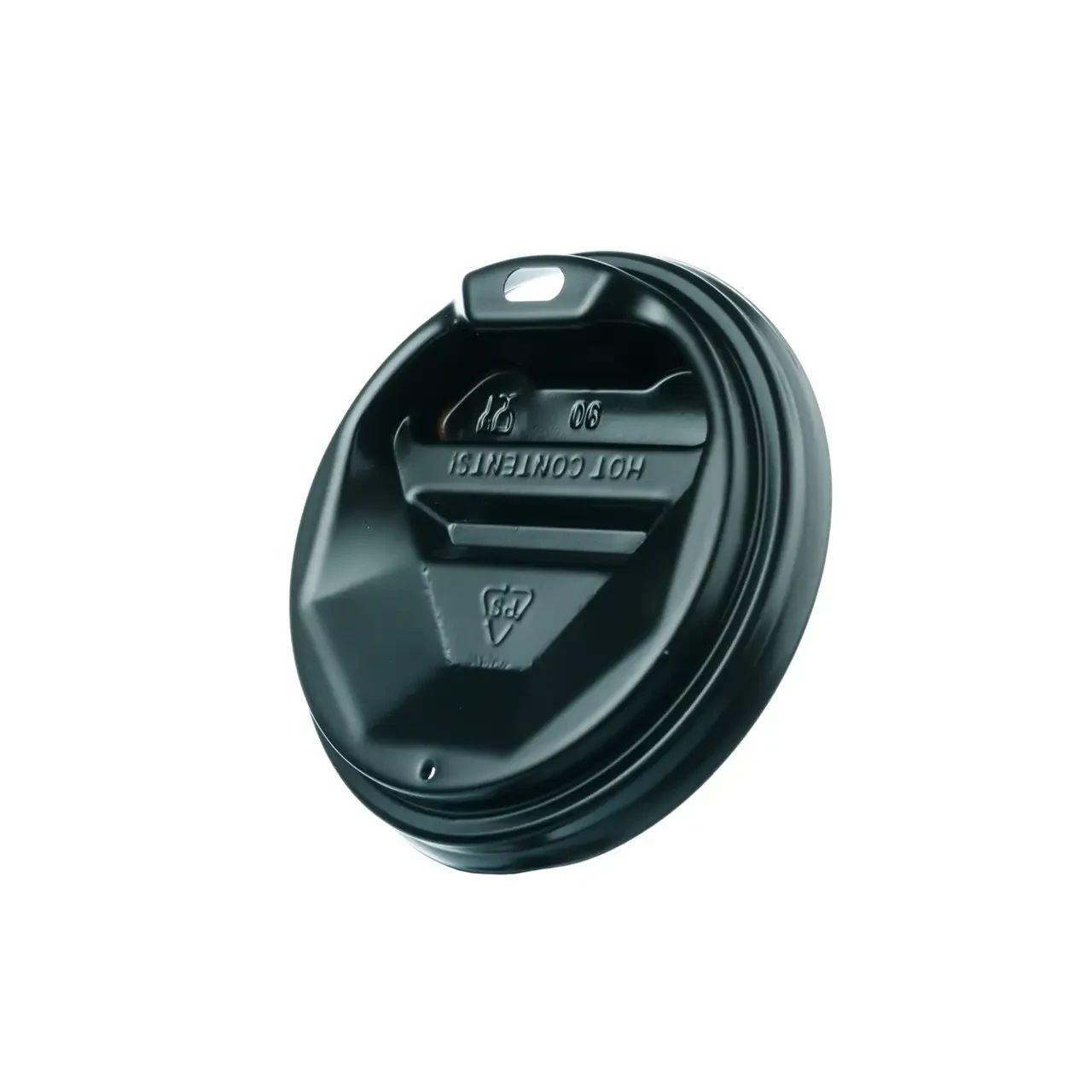 Крышка УкрОптПласт для бумажных стаканов 340 мл d80 мм 50 шт. Черный (0055) - фото 2