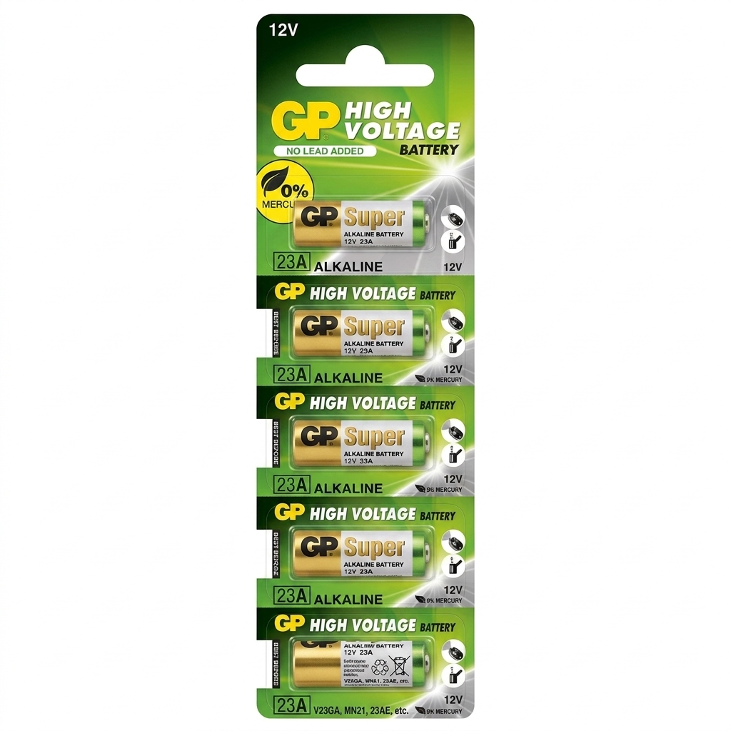 Батарейки GP 23A/MN21 Alkaline 12V 5 шт. 40 mAh (4891199042140)