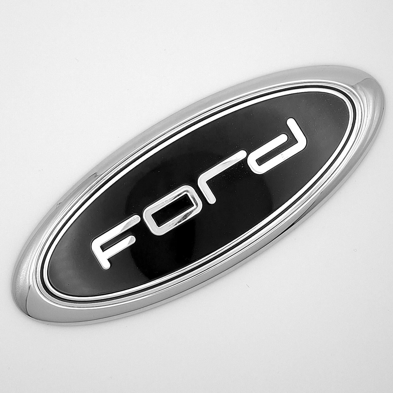 Эмблема Ford new style 150х60 мм Хром/Черный (2798157529)