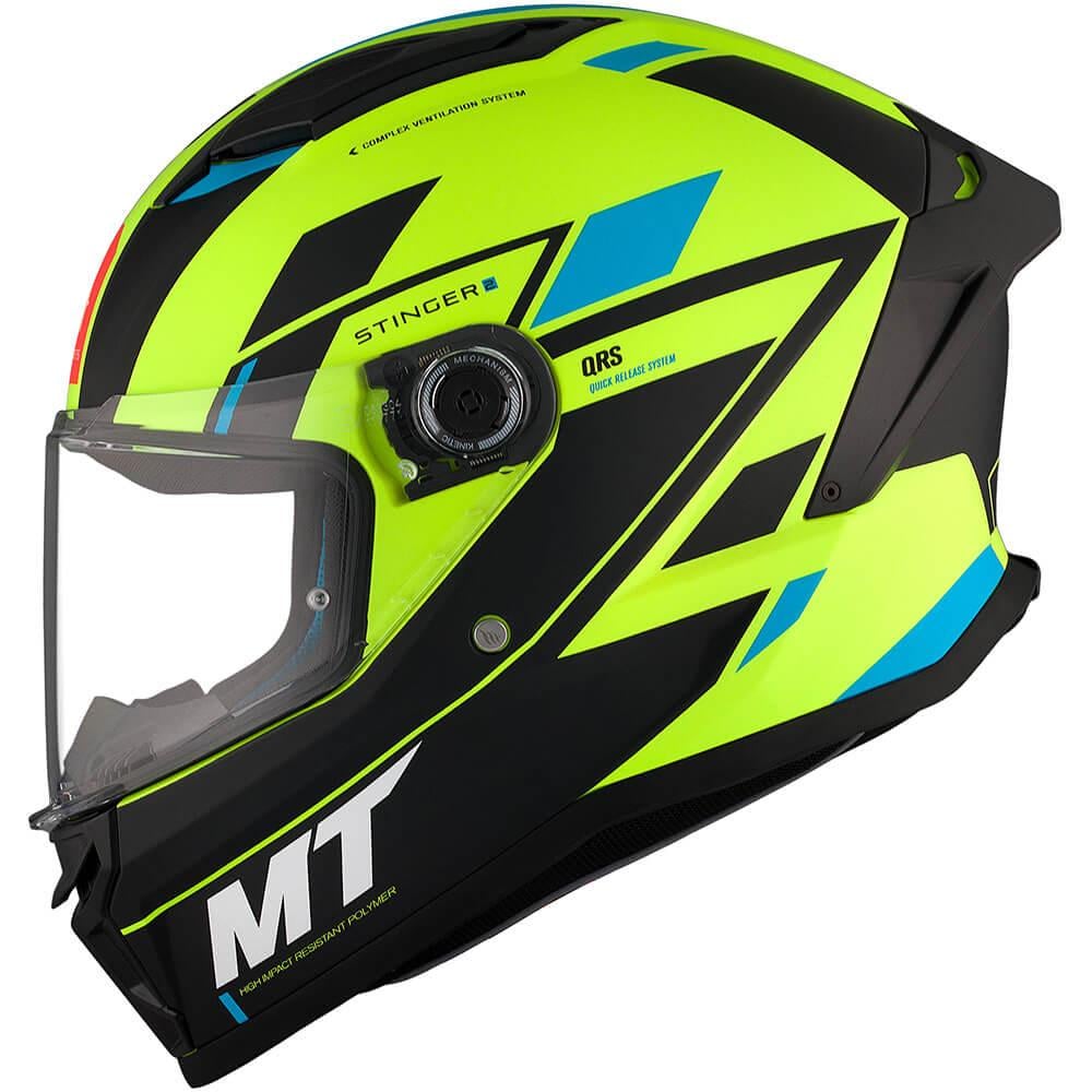Мотошлем MT HELMETS Stinger 2 Zivze C3 S Matt Yellow (29264)