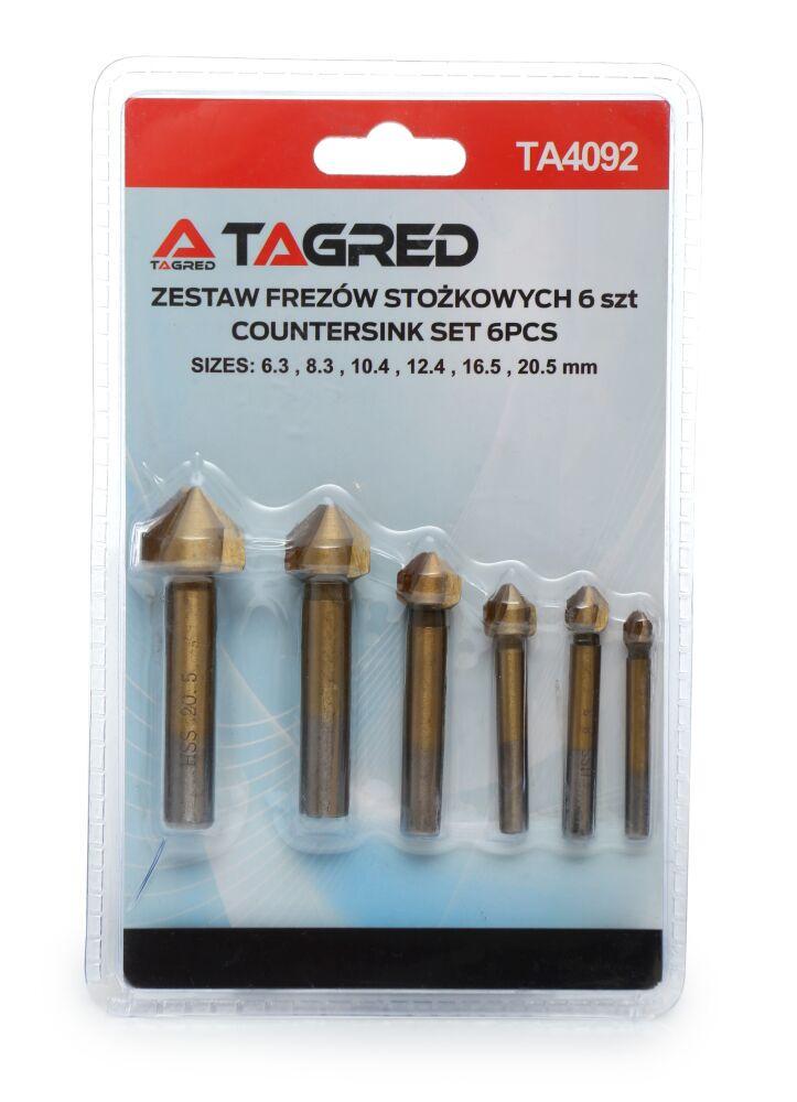 Комплект зенкерних свердел для обробки металу TAGRED TA4092 6 шт. - фото 3