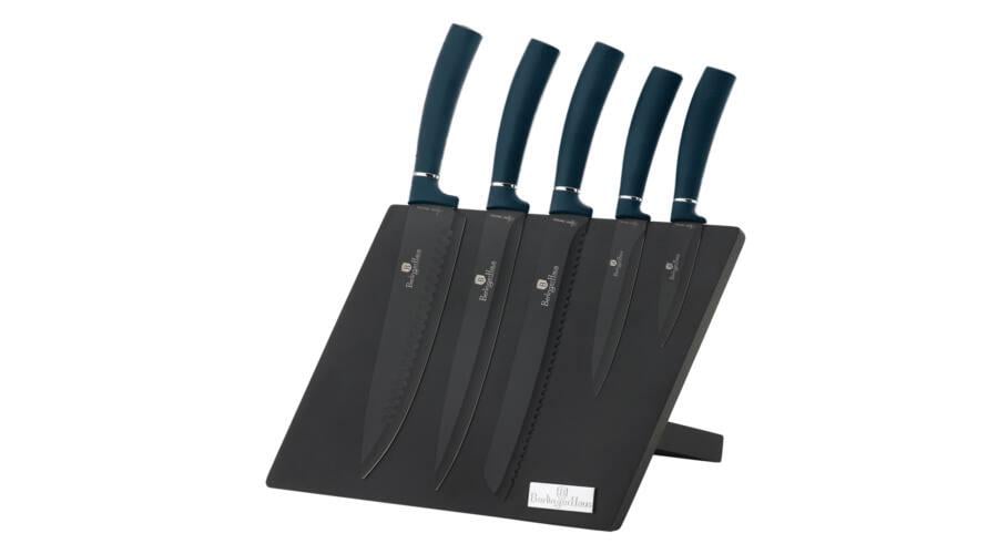 Набір кухонних ножів Berlinger Haus Aquamarine Metallic Line BH-2517 6 пр. (131065)