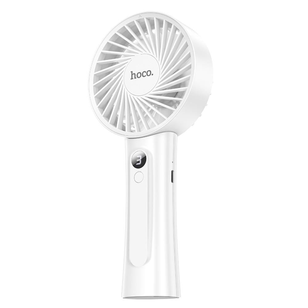Вентилятор портативный настольный ручной Hoco HX20 1200 mAh со встроенным аккумулятором White (000491)
