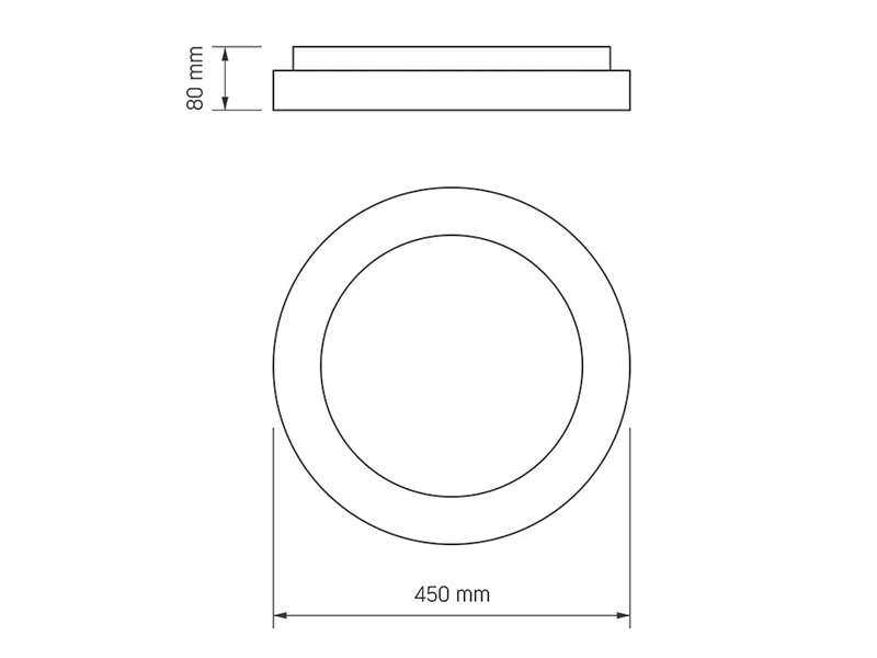 Світильник світлодіодний накладний Videx EDGE-RC-72W RGB круглий White (VLE-ERC-RGB-72W) - фото 3